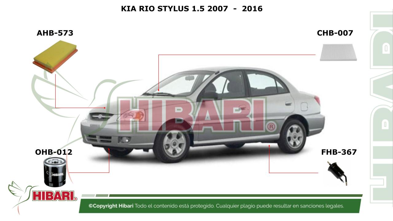 Lee más sobre el artículo KIA RIO STYLUS 1.5 2007  –  2016